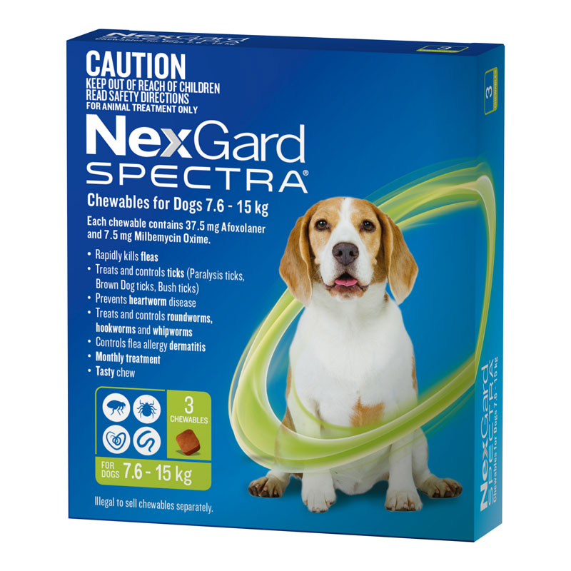 NexGard Spectra for Medium Dogs - 3 chews